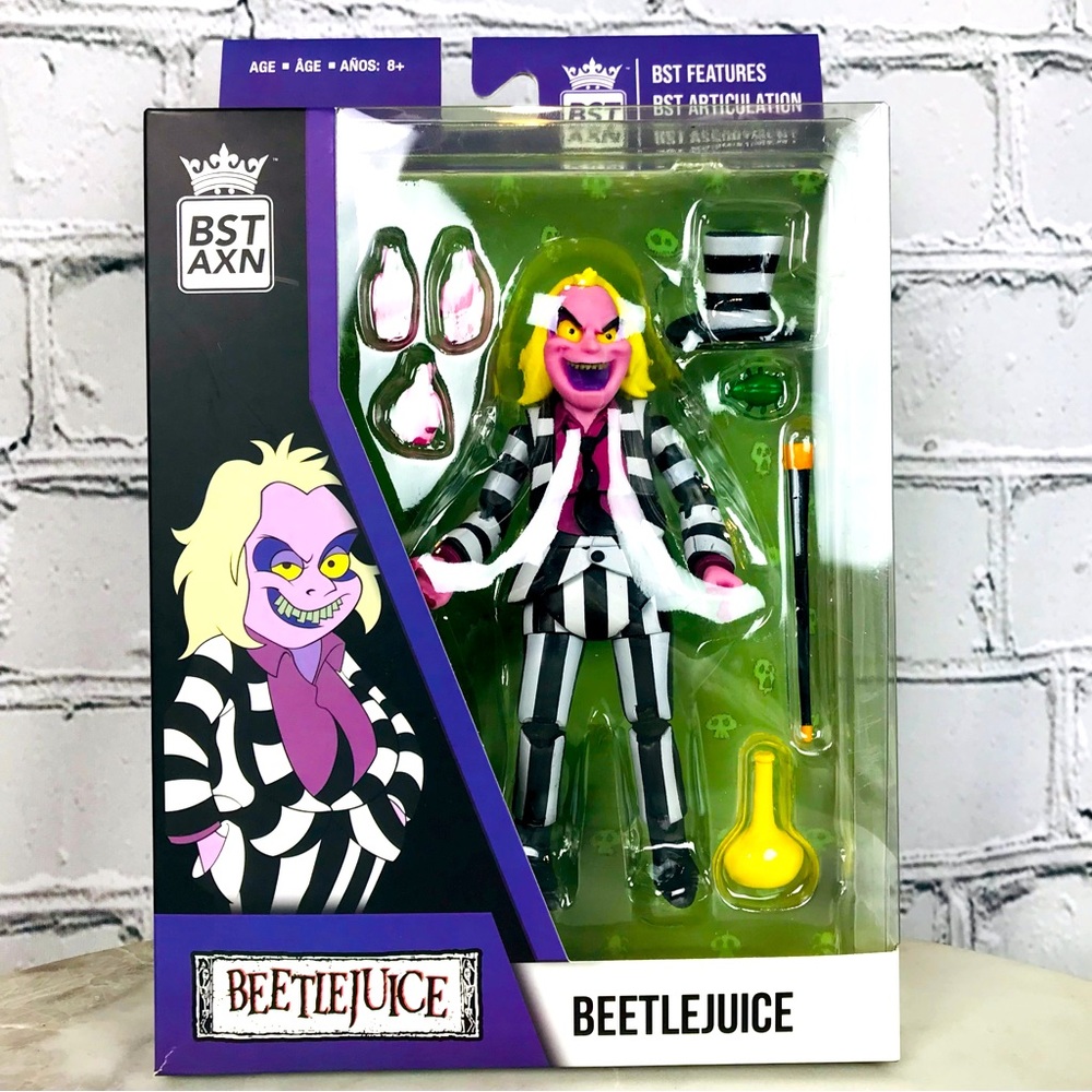 Beetle Juice Classic Retro BST AXN Cartoon Animation Series Action Figure NEW